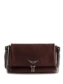 ZadigampVoltaire Rock wing-detail chain-strap Satchel Red ID at Farfetch